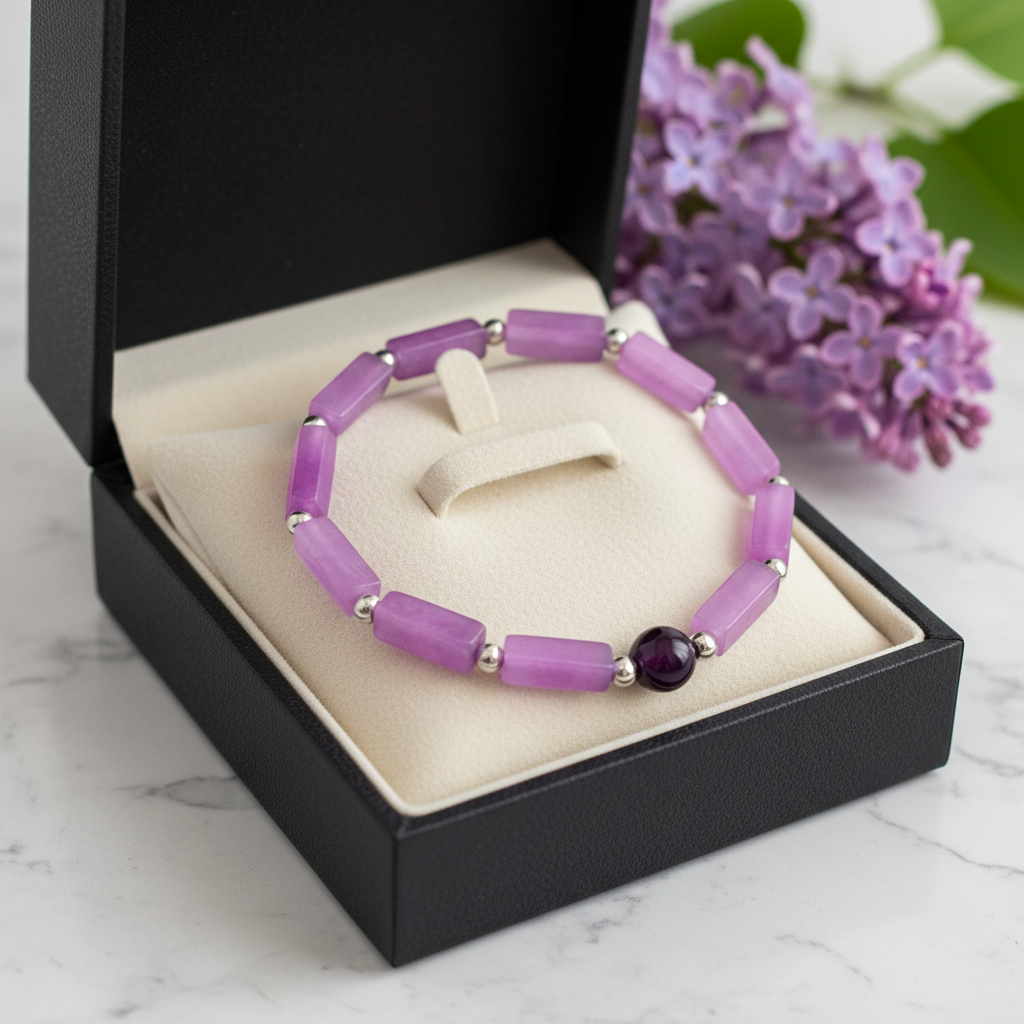 AMETHYST WITH SPACERS