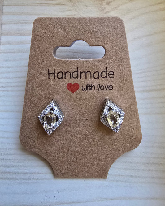 CITRINE STERLING SILVER EARRINGS